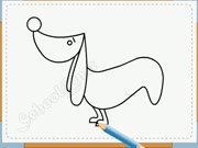 Bé vẽ con chó